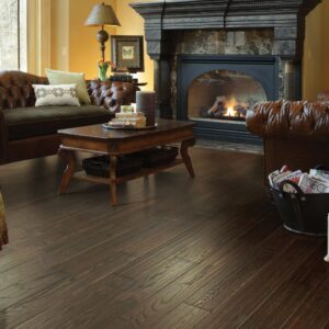 dark hardwood flooring in living room | National Design Mart | Northeast Ohio