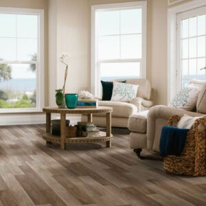 luxury vinyl plank flooring in living room | National Design Mart | Northeast Ohio